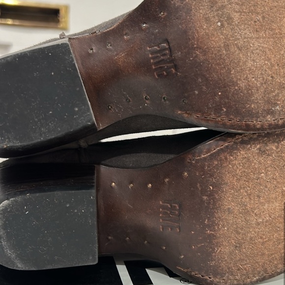 Frye Sacha Grey Smoke Suede Tall Boot 8.5 - Picture 5 of 7